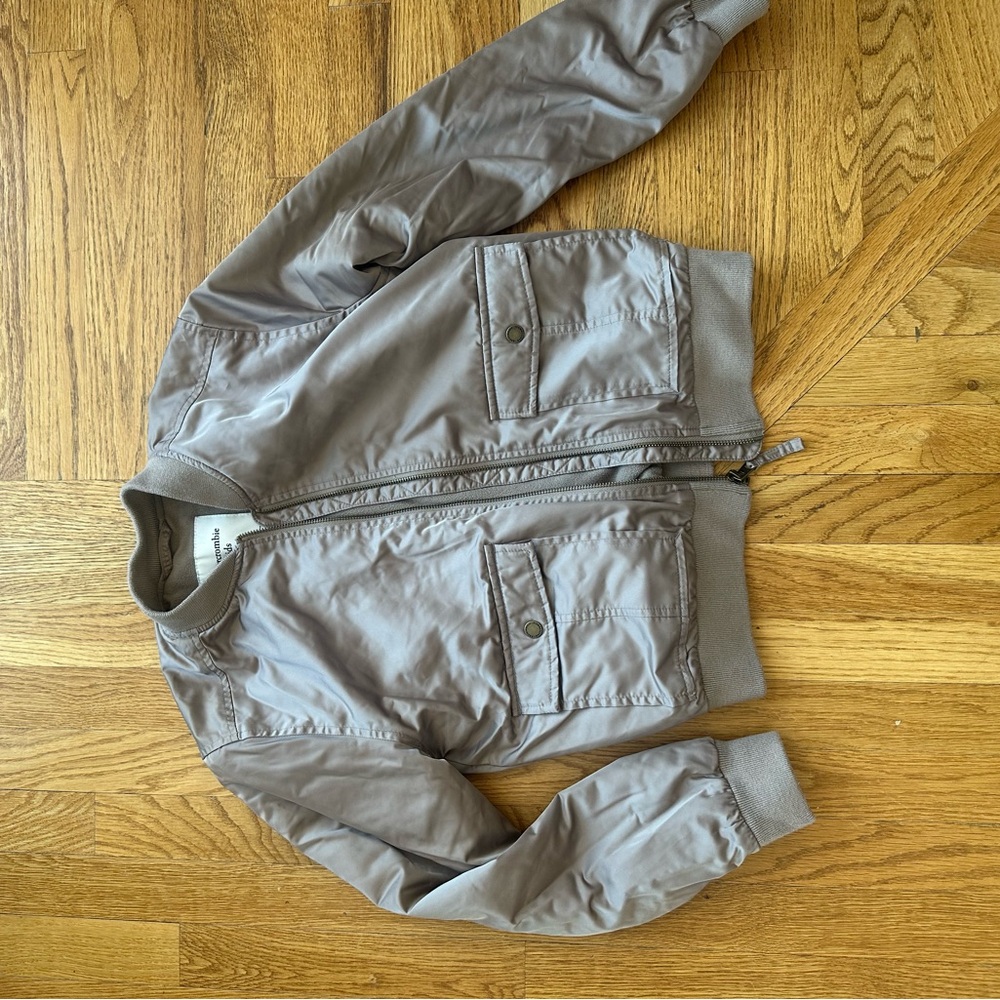 Abercrombie & Fitch Kids Gray/tan Jacket